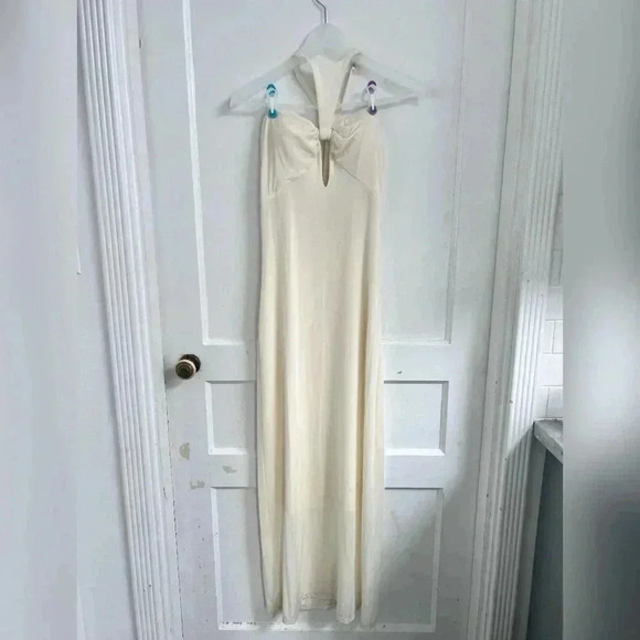 Ronny Kobo Revolve Trista Dress in Ivory Size M LIKE NEW - Picture 2 of 6